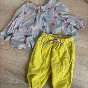 Baby boden insect Peter Pan collar corduroy set